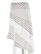 Polka Dot Sexy Lace Irregular Skirt