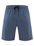 Men's breathable loose fit quick-drying training zipper shorts
